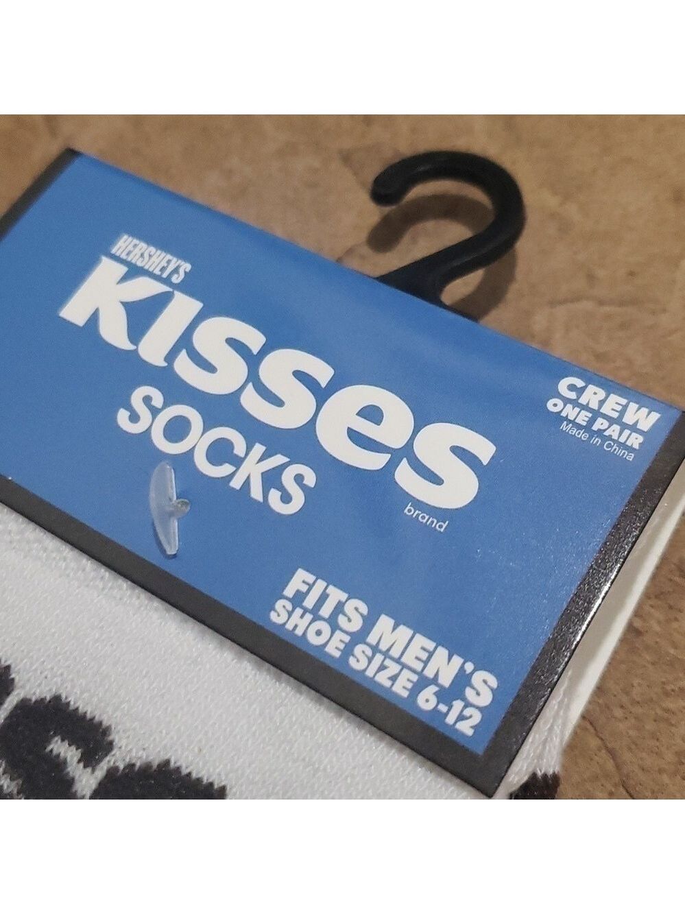 4/$25 Hersheys Kisses Candy Novelty Crew Socks New Unisex - Picture 7 of 10